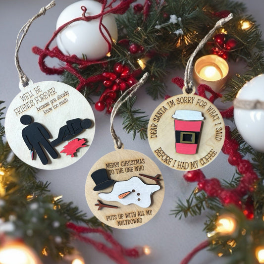 Coffee Ornament – Dear Santa Design