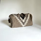 Aztec Duffle Bag – Taupe, Cream & Black Cotton Weekender
