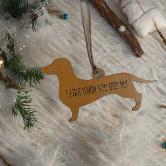 Dachshund Ornament – Wiener Design