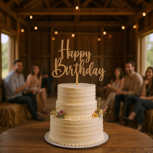 Happy Birthday Cake Topper