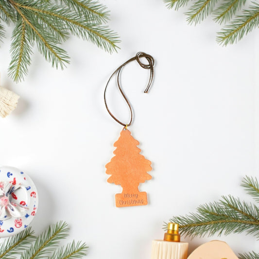 Leather Christmas Tree Air Freshener – Holiday Edition