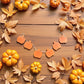 🎃 Wooden Pumpkin Garland – Hand-Painted Fall Décor