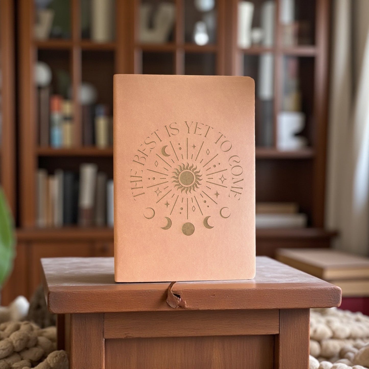 PU Leather Journal – Laser Engraved Boho Design