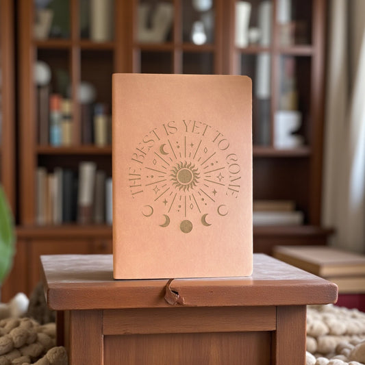 PU Leather Journal – Laser Engraved Boho Design