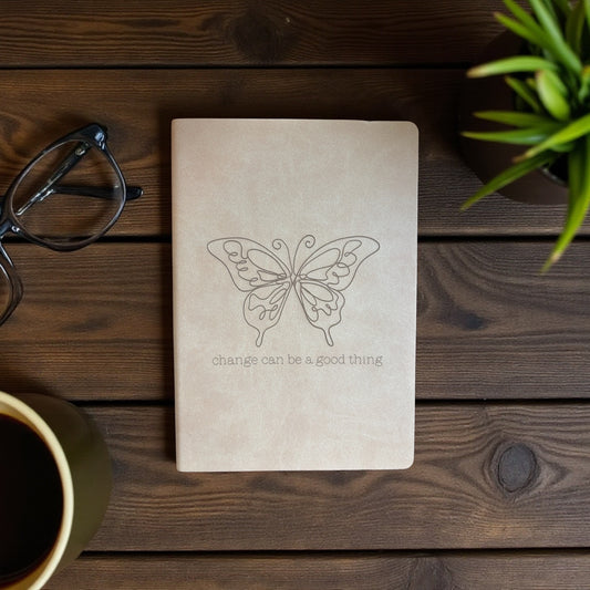 PU Leather Journal – Laser Engraved Boho Design