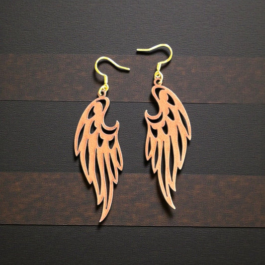 Leather Wing Earrings – Genuine Leather + Sterling Hooks (4 Styles)