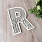Custom Floral Wooden Letters – Large (8”) – Priced Per Letter