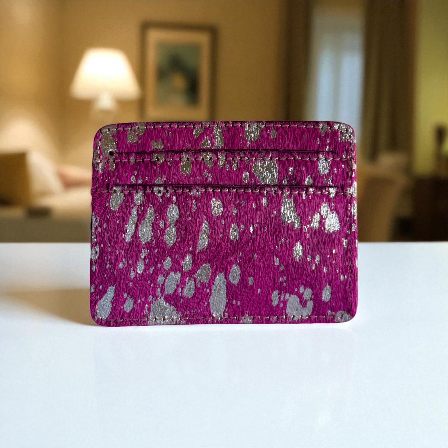 Cowhide Credit Card Holder – Genuine Hair-On Leather