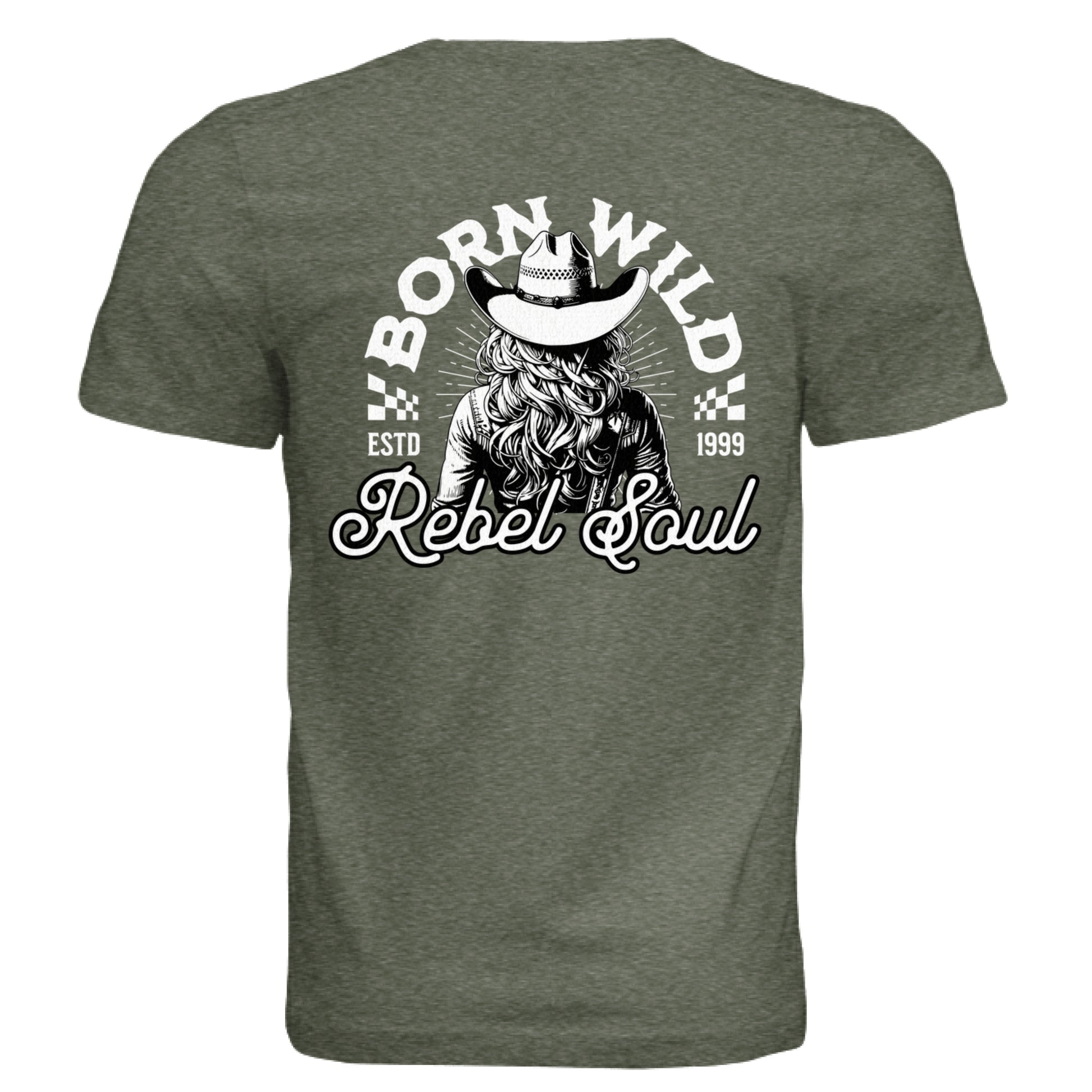 Military Green Triblend - BACK