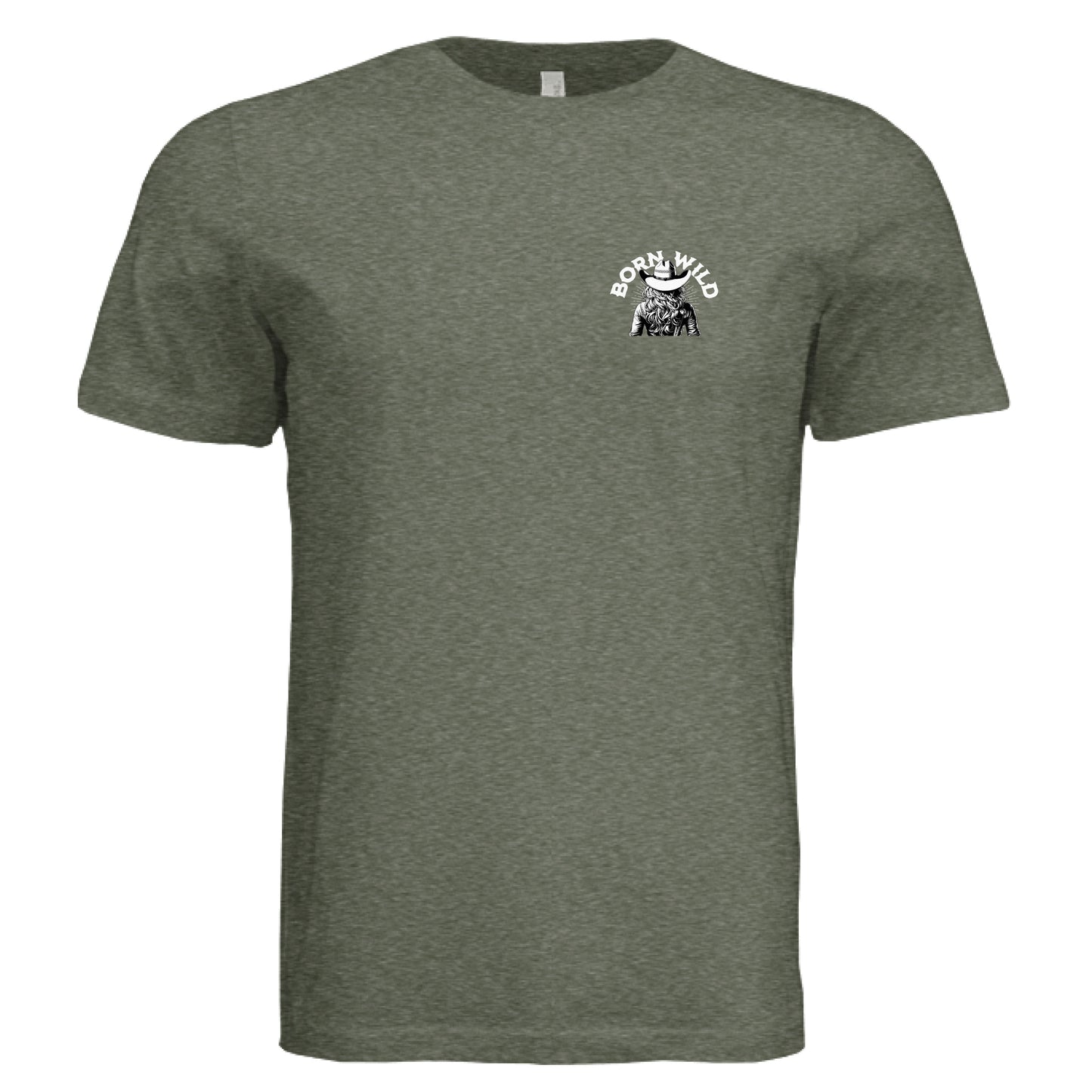 Military Green Triblend - FRONT