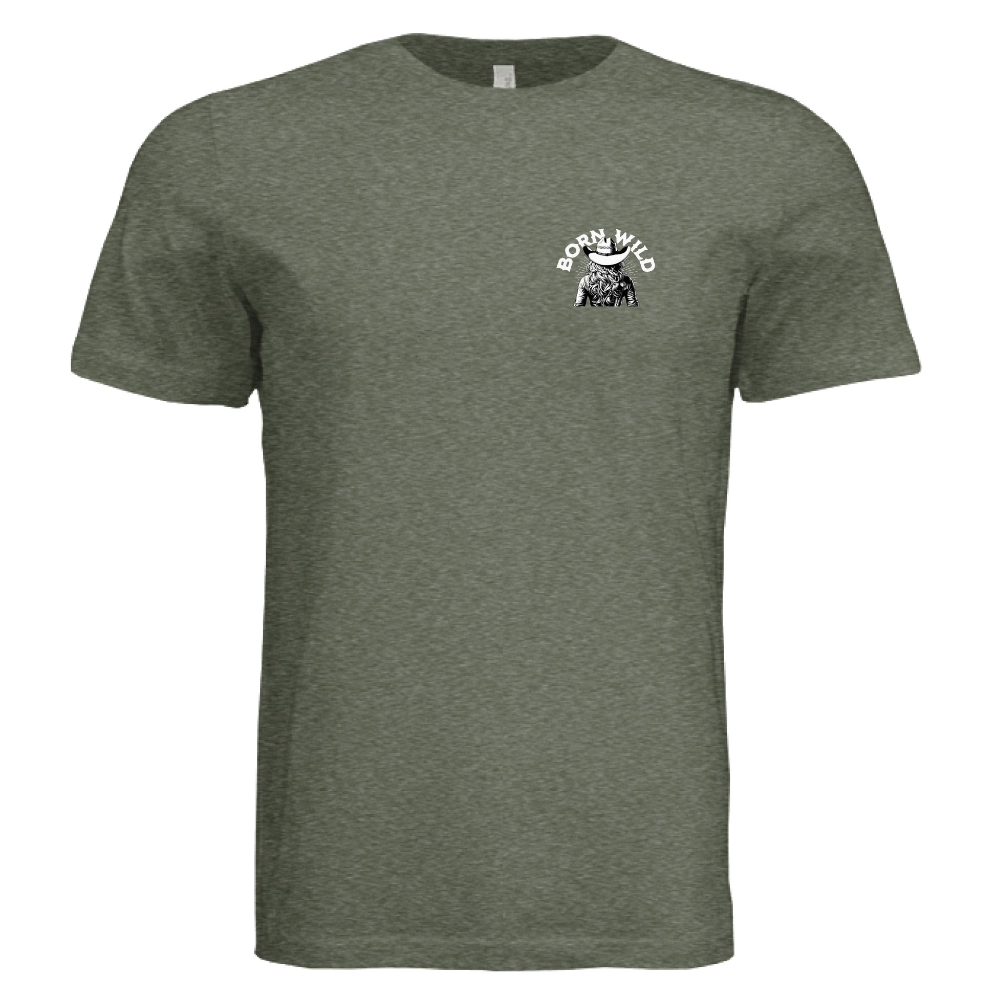 Military Green Triblend - FRONT
