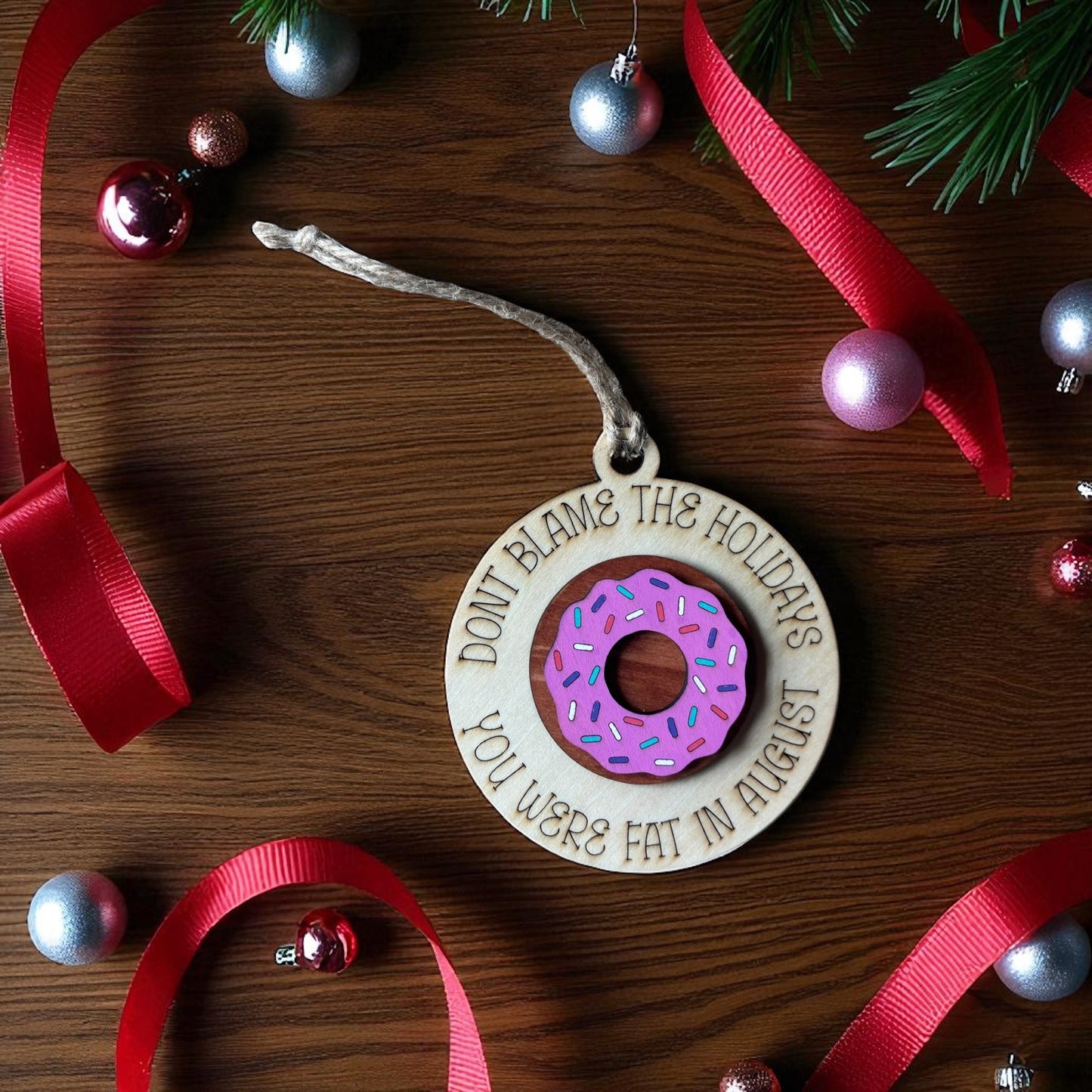 Donut Ornament – Funny Christmas Decoration